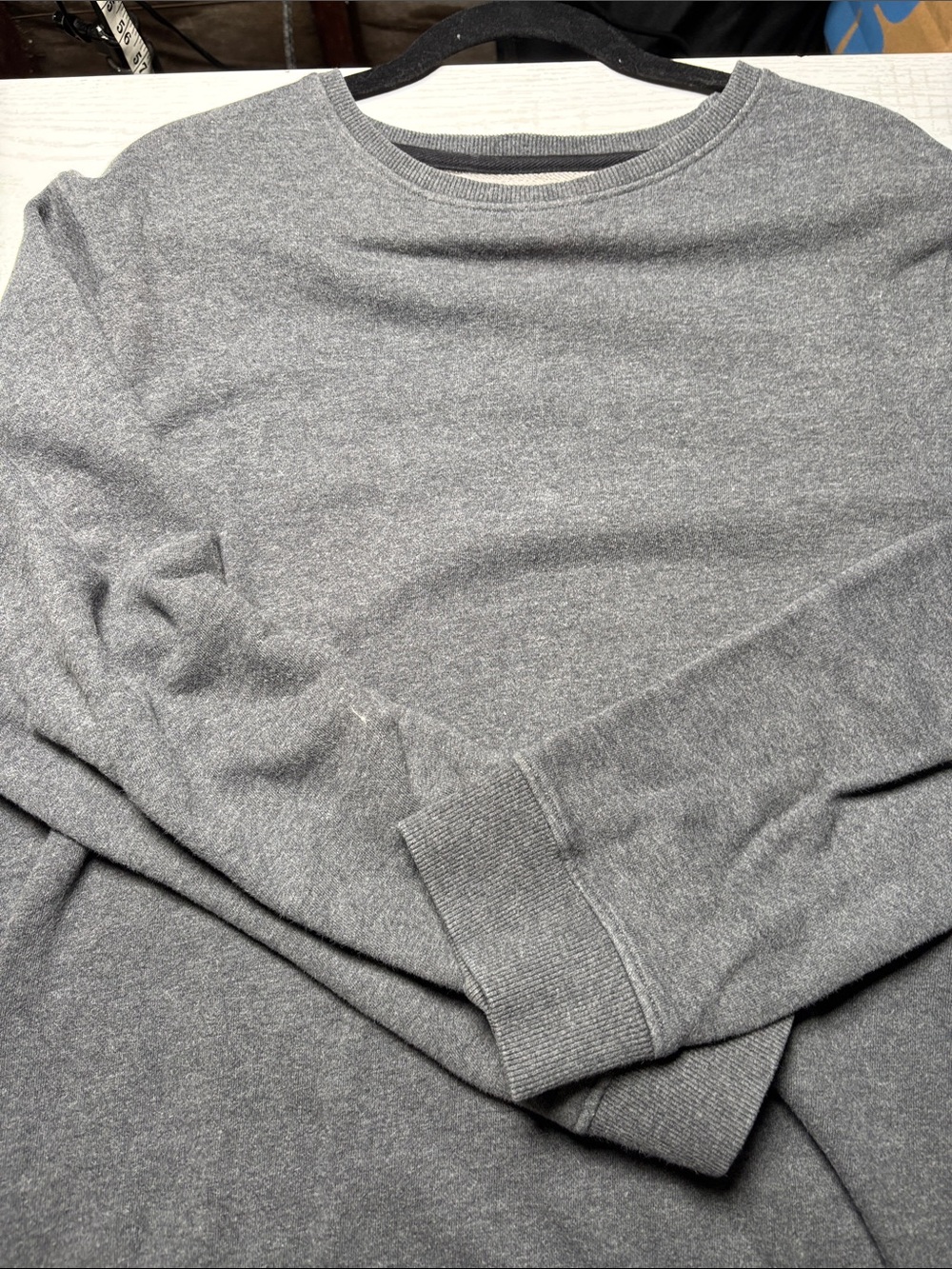 Classic Gray Crewneck Sweater - Men's